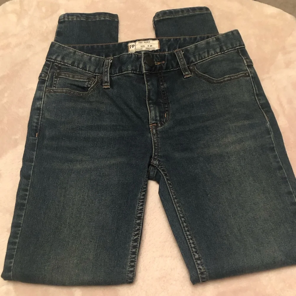Free People Busted Knees Skinny Distressed Jeans - Size 26